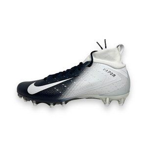 Nike Vapor Untouchable Pro TD 3 White Navy Football Cleats AO3021-102 Sz 13.5